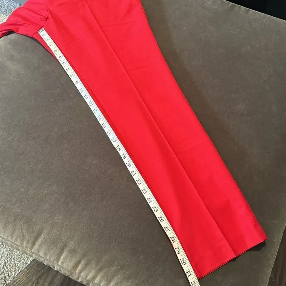 Men’s Red Slim Fit 3 Piece Suit 2-Button Notched Lapels Size 44 Jacket 40 Pants